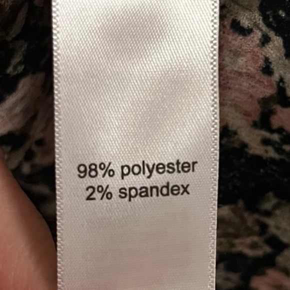 Maurices Black Floral Babydoll Mini Dress Women's Size XL - Picture 7 of 8